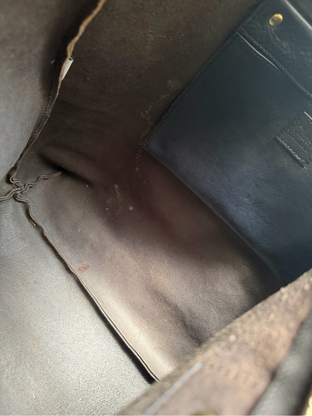 Clare V. Navy Leather Le Zip Sac - Picture 7 of 13